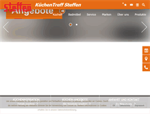 Tablet Screenshot of kuechentreff-steffen.de